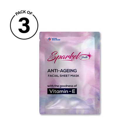 Buy SPARKEL YOUTH - ANTI-AGING FACE SHEET MASK - PACK OF 12 Online ...