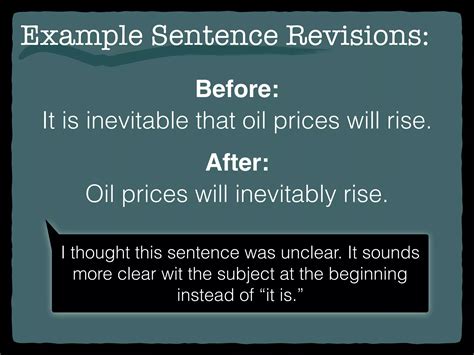 Sentence Revisions Activity | PDF