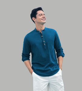 Vida Loca Men Solid Straight Kurta - Buy Vida Loca Men Solid Straight ...