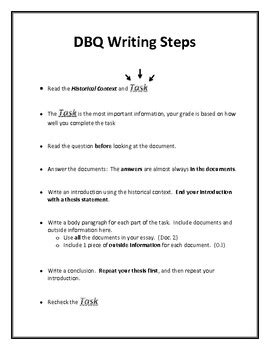 Image result for DBQ Writing Tips