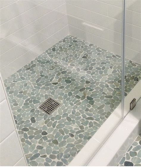 Pin by Cristy DiDonato on Beach House Bathroom | Pebble shower floor ...