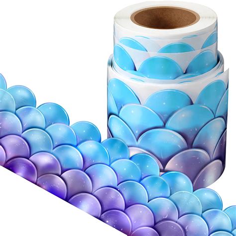 Buy Mermaid Scallops Bulletin Board Border Self Adhesive Border Trim ...