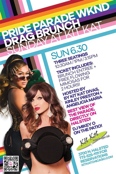 The Pride Parade Drag Brunch (Sunday) • Kit Kat | Drag Show Chicago