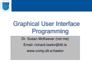 Graphical User Interface Programming Java 的图像结果