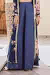 Buy Blue Crepe Gota Patti, Embroidery Naaz Botanical Print Jacket ...