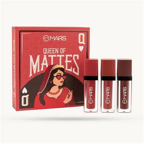 Buy MARS Queen of Mattes Liquid Lipsticks Box Set of 3 | MARS Cosmetics