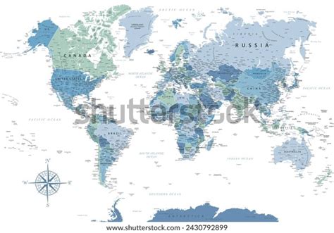 Detailed World Map Vector 的图像结果