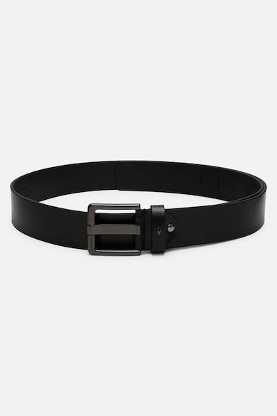 Buy Men Black Solid Formal Belt Online - 40000375 | Van Heusen
