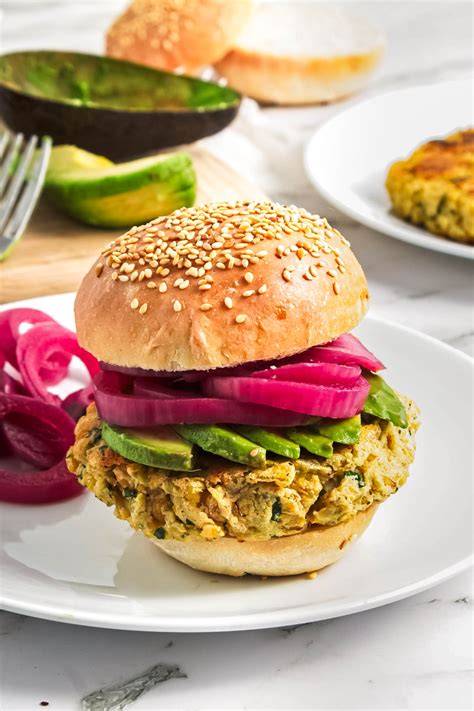 Chickpea Burgers - I Heart Vegetables