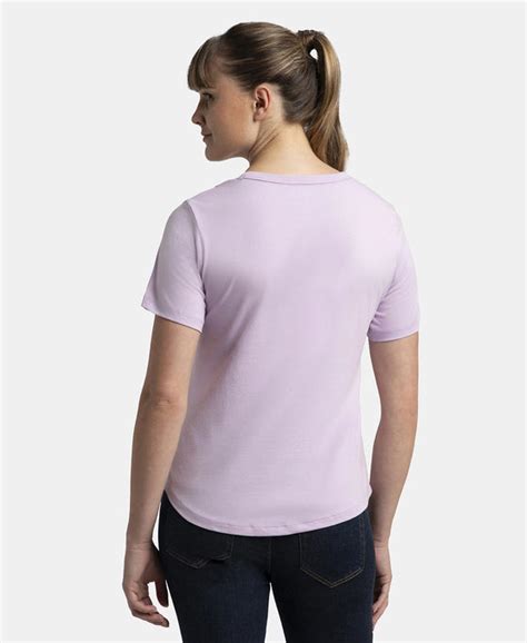 Buy Super Combed Cotton Rich Relaxed Fit Solid Curved Hem Styled Half ...