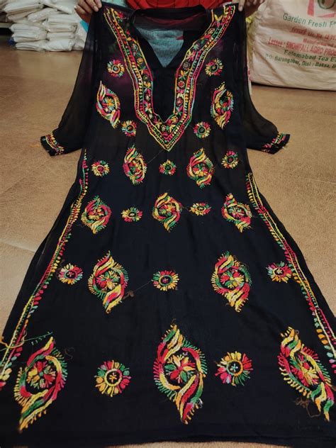 Multi Thread Work Kurta – The Chikan Company