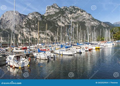 Gorgeous Town Riva Del Garda, Lake Garda, Italy Editorial Stock Image ...