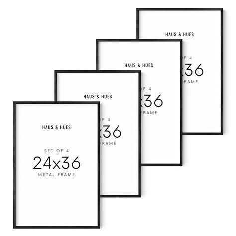 Haus and Hues Set of 4 Poster Frames 24x36 - 24 by 36 Poster Frames ...