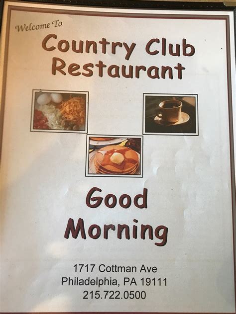 COUNTRY CLUB DINER, Philadelphia - Menu, Prices & Restaurant Reviews ...