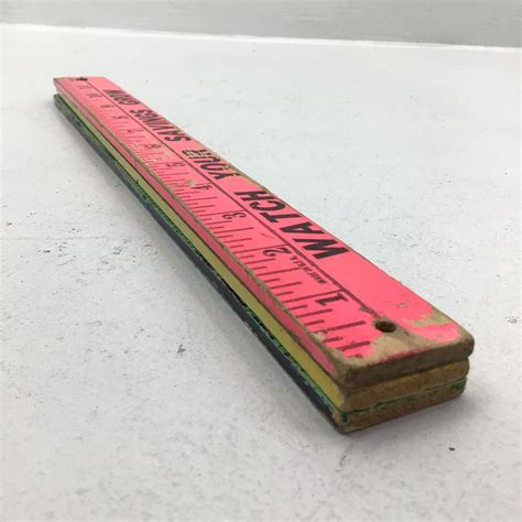 Vintage 1970 Advertising Yardstick Tri-Fold First National Bank of ...