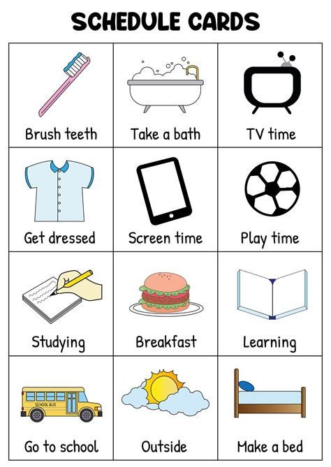 Daily Visual Schedule 的图像结果