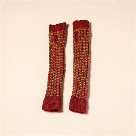 Red Kumaun Hand Knitted Woollen Hand Warmer – iTokri आई.टोकरी