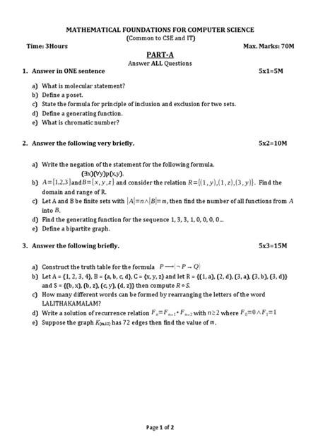 Image result for Mathematical Foundation of Computer Science