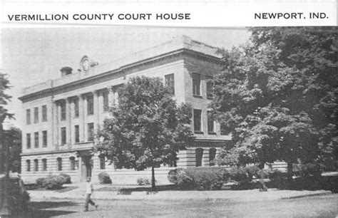 c1950 Vermillion County Court House, Newport, Indiana Postcard | eBay