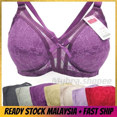 Thin Sponge Bra Women Plus Size Non Wired BCD Cup Wireless Bra / Baju ...