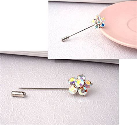 Blank K Crystal Lapel Pin for Men,Bridegroom Business Man's Brooch Pin ...