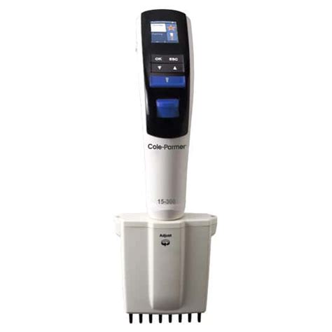 Cole-Parmer Electronic Pipette, 8 Channel, 5 to 100 µL from Cole-Parmer ...