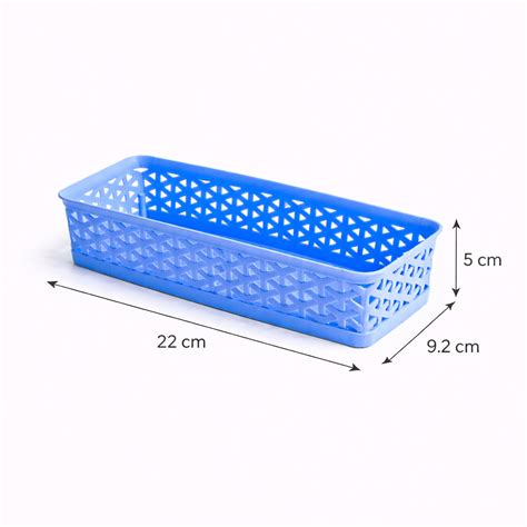 Market99 Small Plastic Multipurpose Storage Basket ( Set Of 6, Solid B ...
