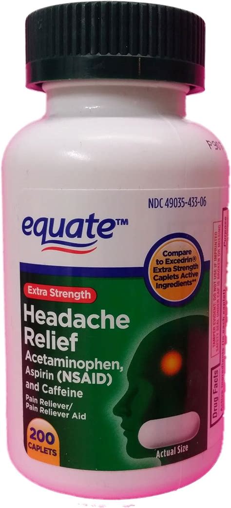 Equate Extra Strength Headache Relief Caplets, India | Ubuy