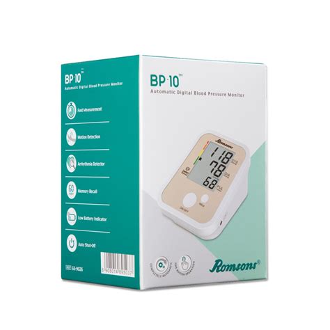 ROMSONS BP-10 AUTOMATIC DIGITAL BLOOD PRESSURE MONITOR (White) – romsons.in