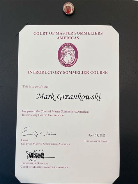 I am excited to announce that I passed my Introductory Sommelier exam ...