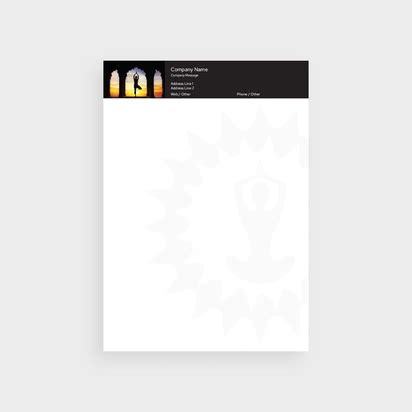 Yoga & Pilates Letterheads Templates & Designs | Vistaprint