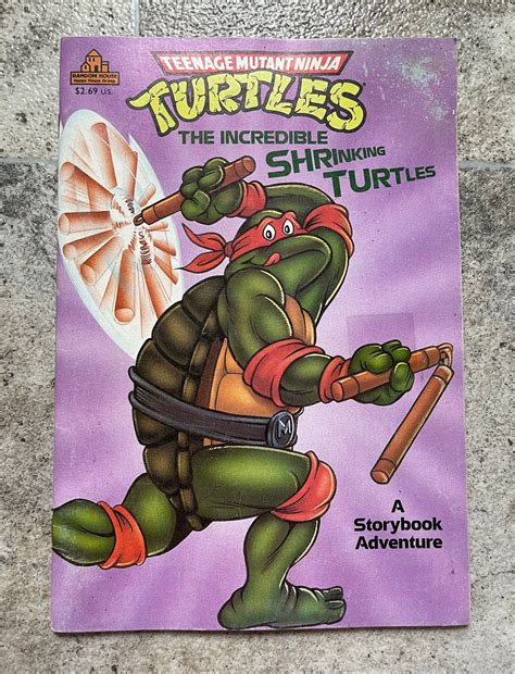 Vintage 1990 Teenage Mutant Ninja Turtles the Incredible Shrinking ...