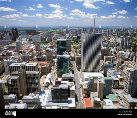 A view of Johannesburg's CBD and the northern suburbs as seen from the ...
