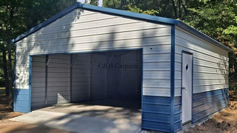 22'x25'x9' Garage - C&H Carports Inc
