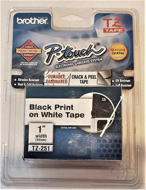Brother P-Touch TZ Laminated Tape - Durable, India | Ubuy