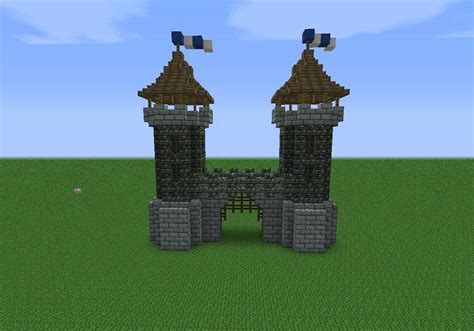 Image result for Castle Castle Gate Minecraft Tutorial