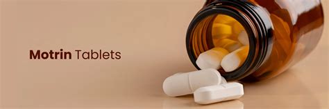 Beneficios de las tabletas Motrin para el dolor y la inflamación