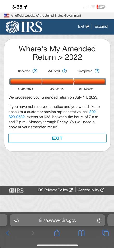 Amended tax return : r/IRS
