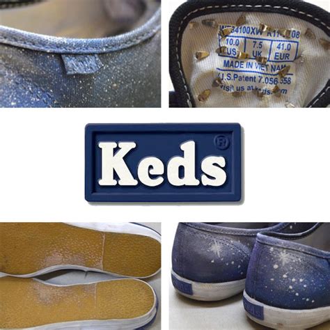 1点物 ケッズKedsスタッズ付き宇宙総柄スニーカーUS古着レディースメンズOKアメカジ90sストリート/スポーツMix靴シューズ中古レトロ ...