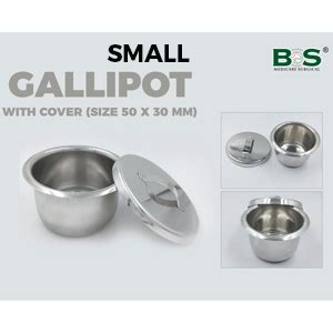 Bos Medicare Surgical® Gallipot With cover stainless steel (Small) 75ml ...