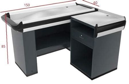 Interio Stainless Steel L Shape Krishna Cash Counter (150x60x85 cm) for ...