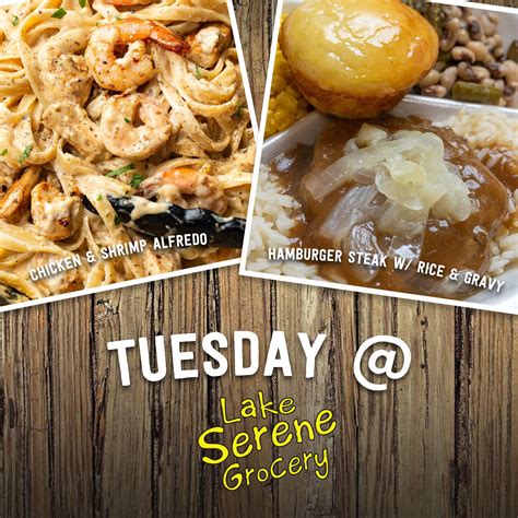 Plate Lunch Menu — Lake Serene Grocery