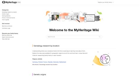 Introducing the MyHeritage Wiki: the New Community-Led Online ...