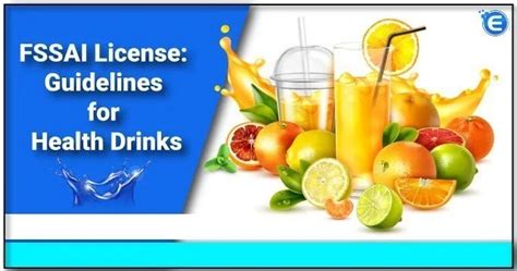FSSAI License for Health Drinks & FSSAI online Application- Enterslice
