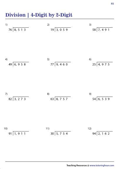 Image result for How to Divide 4 Digit Numbers by 2 Digit