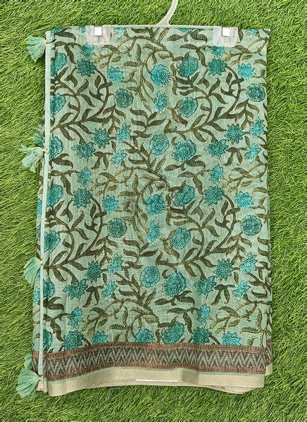 Elegant Digital Print Chanderi Saree – Siri Collections