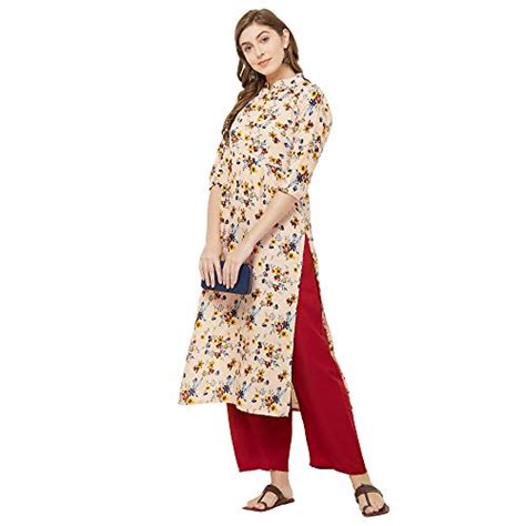 Buy ANNI DESIGNER Women's Cream Color Crepe Palazzo Set (Plazzo SET-003 ...