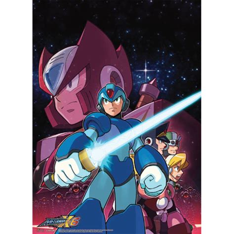 Great Eastern Entertainment Megaman X Crew Wall Scroll, 33 by 44-Inch ...