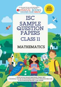 Oswaal Isc Sample Question Paper Class 11 Mathematics Book (for 2020 ...
