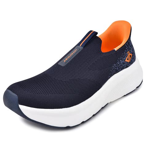 JACKSHIBO Slip Ins Mens Hands Free Slip Ons Shoes Wide Toe Box ...
